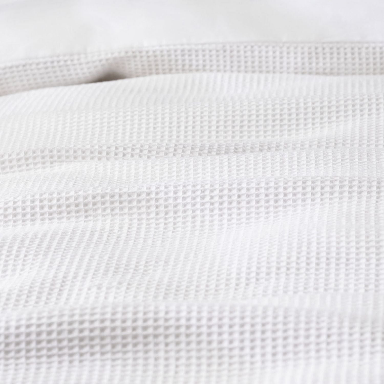 Habitat Cotton Waffle Plain White Bedding Set - Kingsize