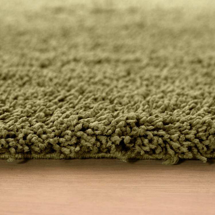 Habitat Noodle plain olive shaggy rug 80x150cm - British product