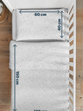 Silentnight Grey Star cot bed duvet set 120cm x 150cm (British brand)