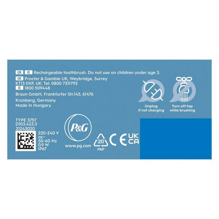 Oral-B Vitality Pro electric toothbrush black, UK version