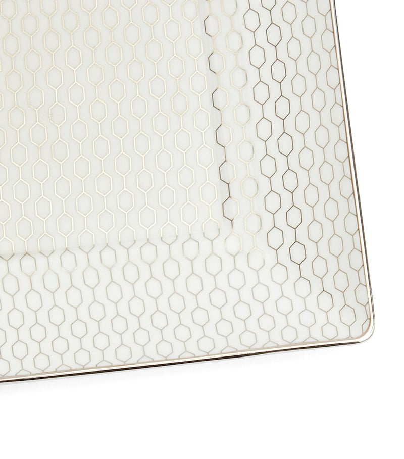 Wedgwood Gio Platinum tray fine bone china 14.5cm, imported from the UK