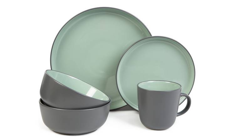 Habitat Two Tone 16 Piece Stoneware Dinner Set GOODS Argos