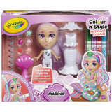 Crayola Colour and Style mermaid doll with markers, imported from the UK