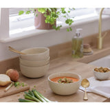 Habitat Evora Natural cereal bowls set of 4 - British product