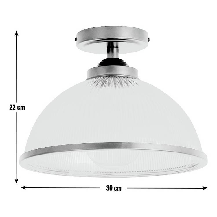 Argos Home Eumee flush ceiling light gunmetal 30cm, imported from the UK
