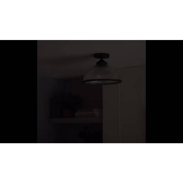 Argos Home Eumee flush ceiling light gunmetal 30cm, imported from the UK