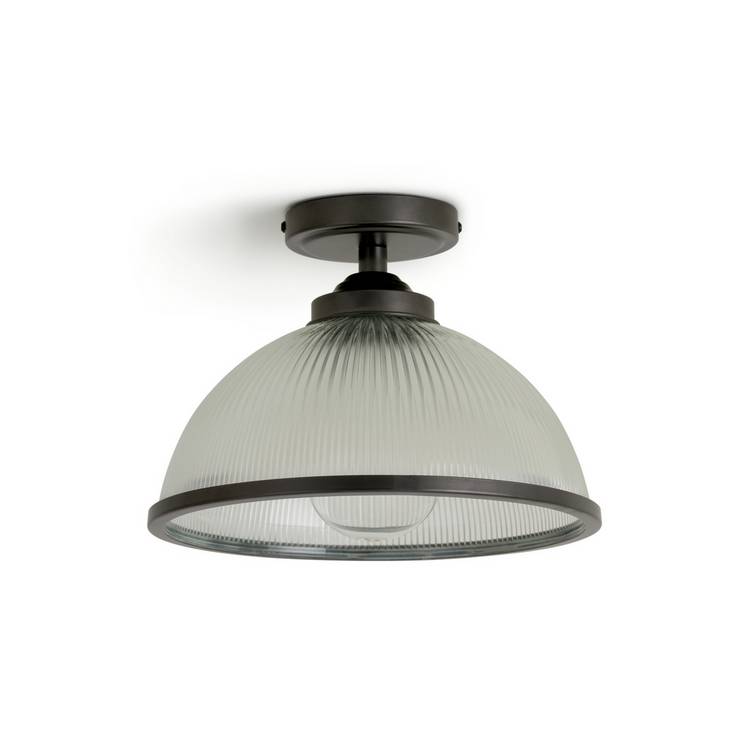 Argos Home Eumee flush ceiling light gunmetal 30cm, imported from the UK