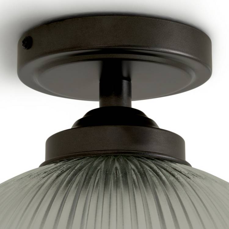 Argos Home Eumee flush ceiling light gunmetal 30cm, imported from the UK