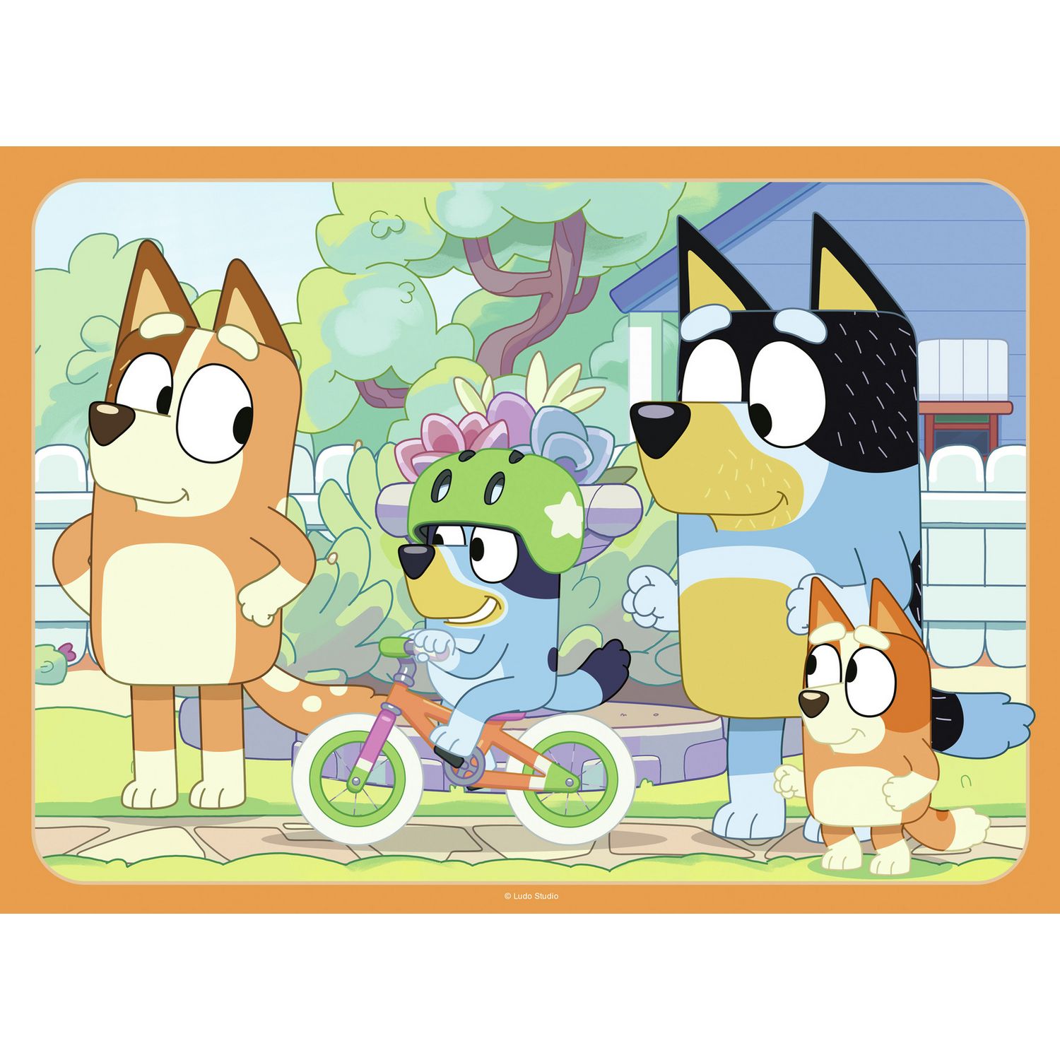 Bluey jigsaw puzzle 4-pack 42 pieces - British product
