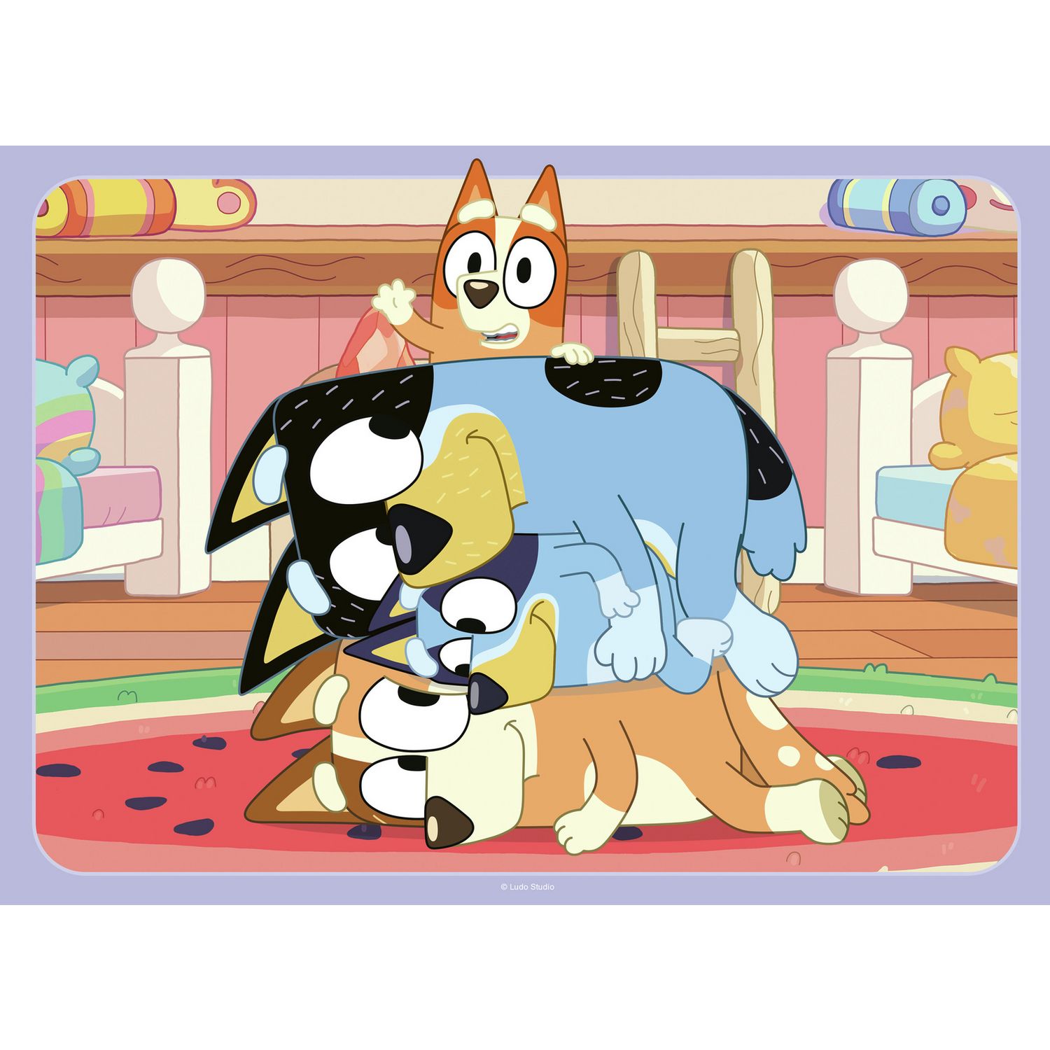 Bluey jigsaw puzzle 4-pack 42 pieces - British product