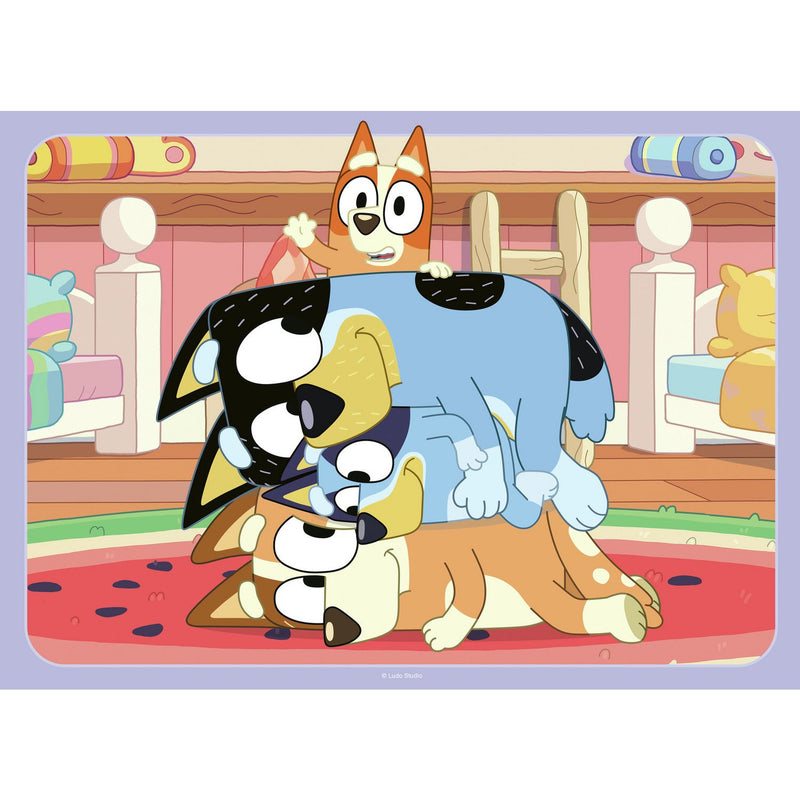 Bluey jigsaw puzzle 4-pack 42 pieces - British product