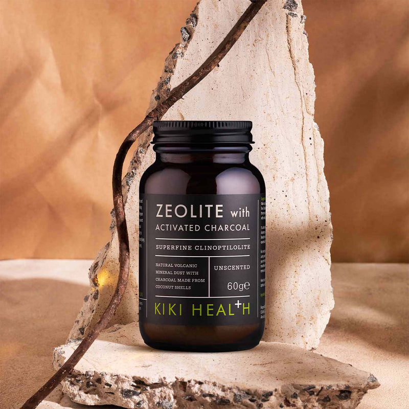 Natural zeolite activated charcoal powder 60g, UK version