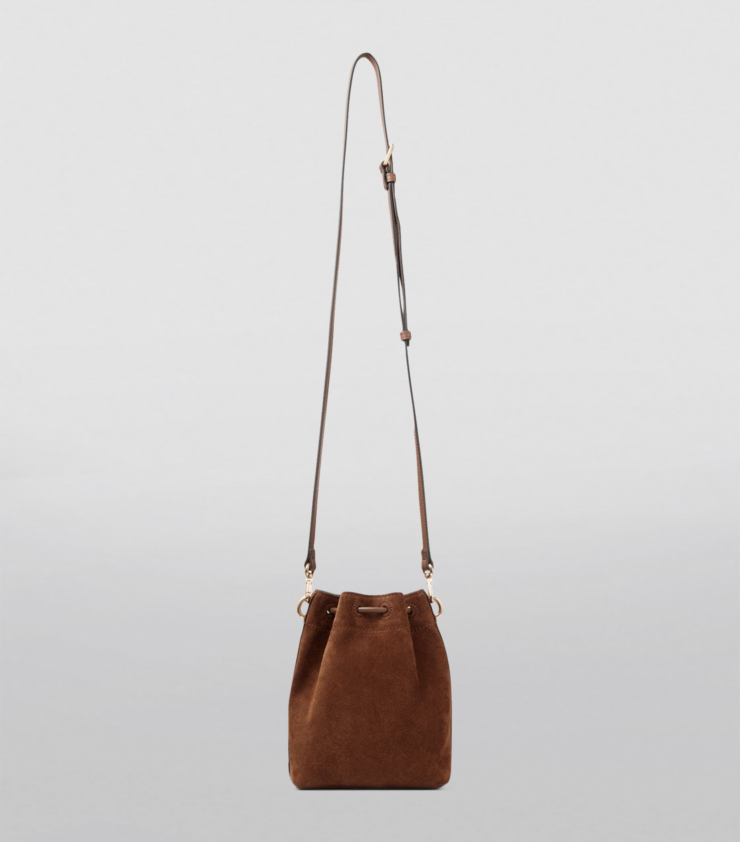 Jimmy Choo Mini Suede Cinch Bucket Bag (British brand)