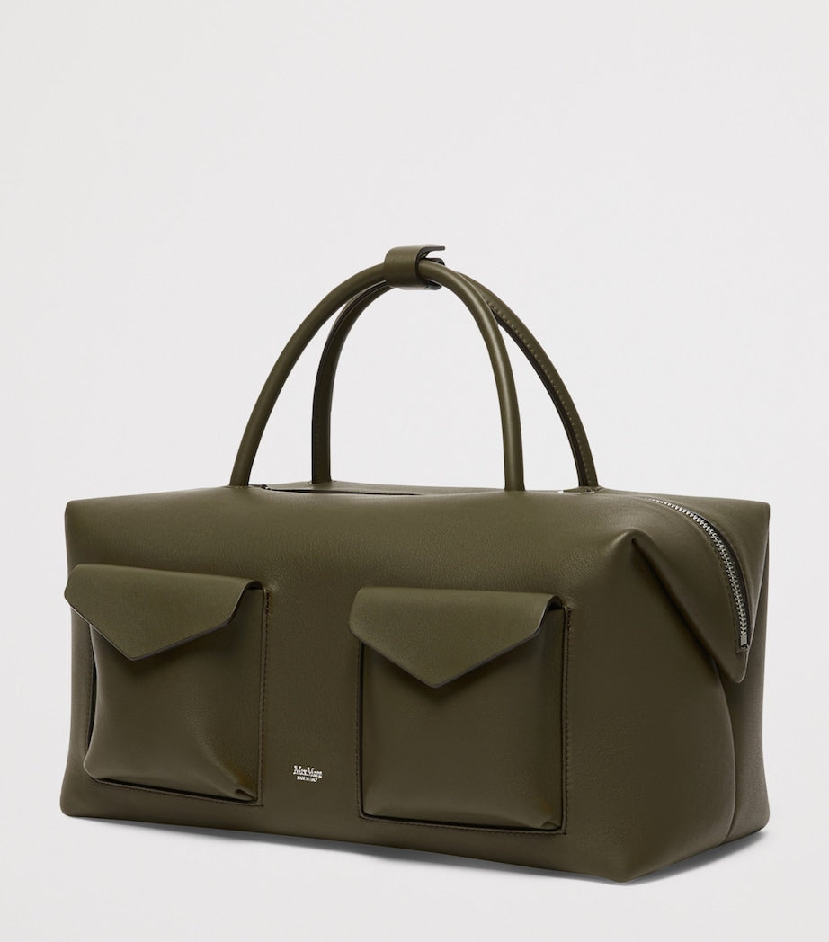 Max Mara large leather Boston bowler bag UK version