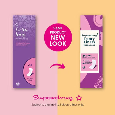 Superdrug Extra Lange Slipeinlagen x24