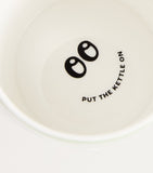 Harrods green ceramic mug with logo design and hidden message, 9cm x 8.5cm, UK version