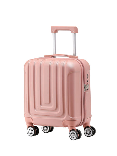 McGrocer Flight Knight Rose Gold 45x36x20cm EasyJet Underseat 8 Wheel ABS Hard Case Cabin Carry On Hand Luggage- Buy online at McGrocer
