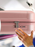 Flight Knight Rose Gold 45x36x20cm EasyJet Underseat 8 Wheel ABS Hard Case Cabin Carry On Hand Luggage