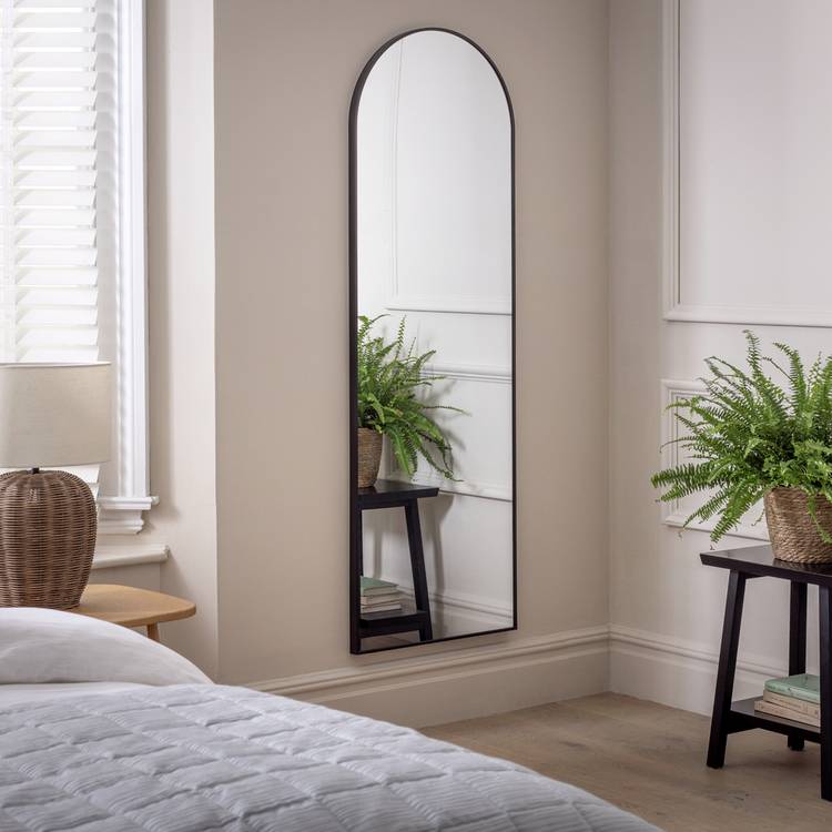 Habitat black full length arch wall mirror 150x50cm - British product