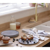 Habitat Evora blue stoneware side plates set of 4 UK version
