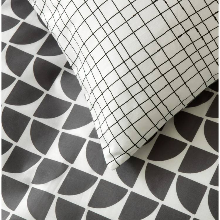 Habitat Kids Bedding Set Monochrome Geo Grey Single (British brand)