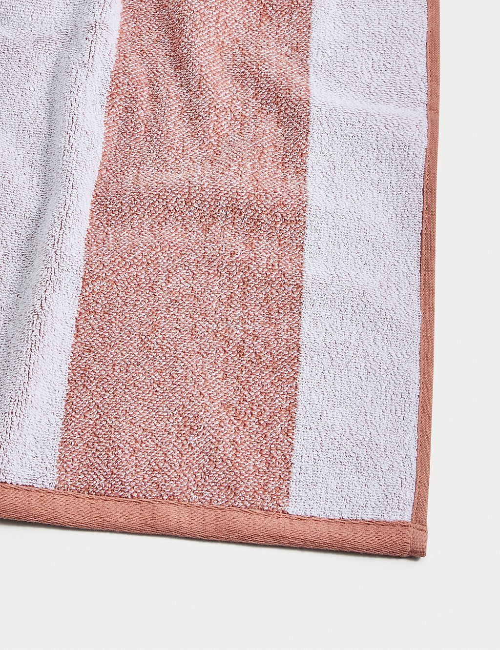 Pure Cotton Striped Towel Bathroom M&S   