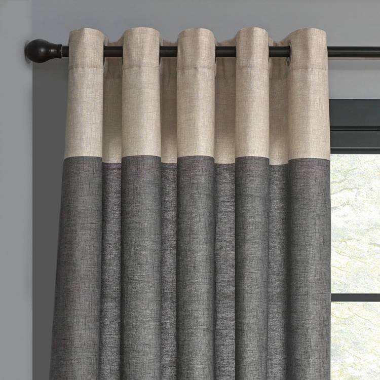 Habitat eyelet curtains grey 117x137cm (British brand)