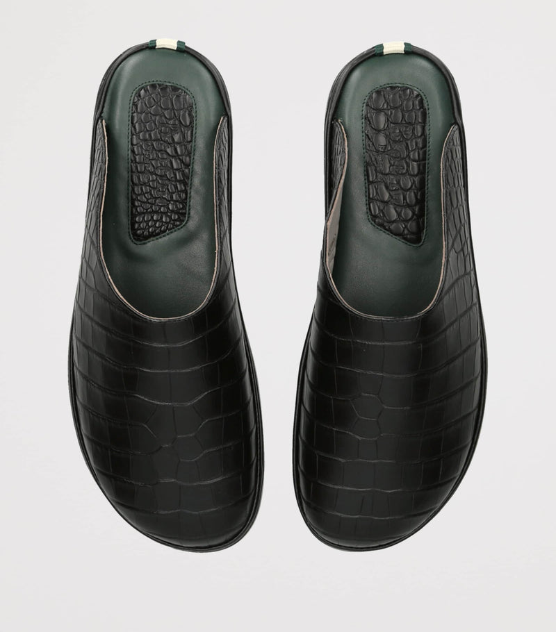 Brotini alligator leather mules - British product