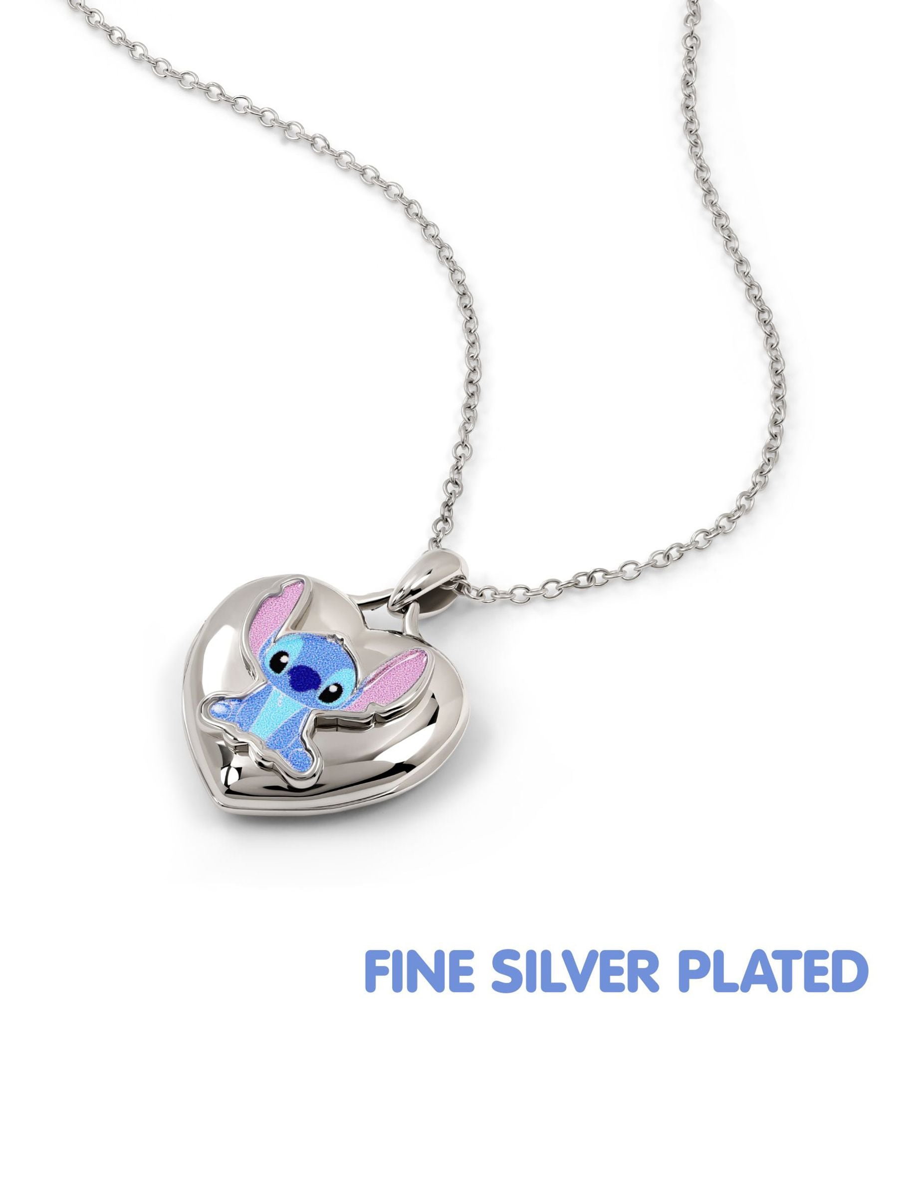 Peers Hardy children's Stitch locket necklace brass heart, imported from the UK