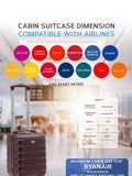 Flight Knight burgundy cabin suitcase 40x20x25cm (British brand)