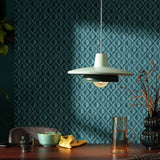 Habitat green metal 2-tier lampshade 40cm, imported from the UK