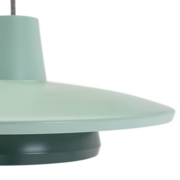 Habitat green metal 2-tier lampshade 40cm, imported from the UK