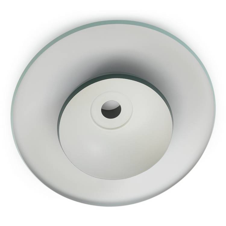 Habitat green metal 2-tier lampshade 40cm, imported from the UK