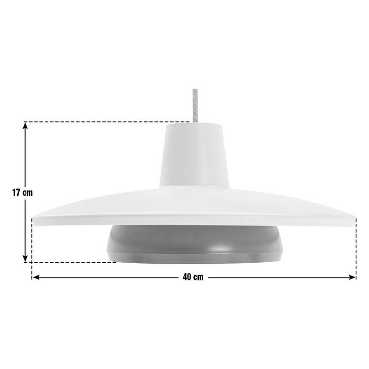 Habitat green metal 2-tier lampshade 40cm, imported from the UK