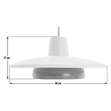 Habitat green metal 2-tier lampshade 40cm, imported from the UK