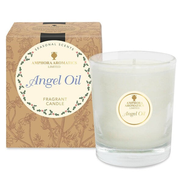 Amphora Aromatics Angel Oil Pot Candle 40hr - British product