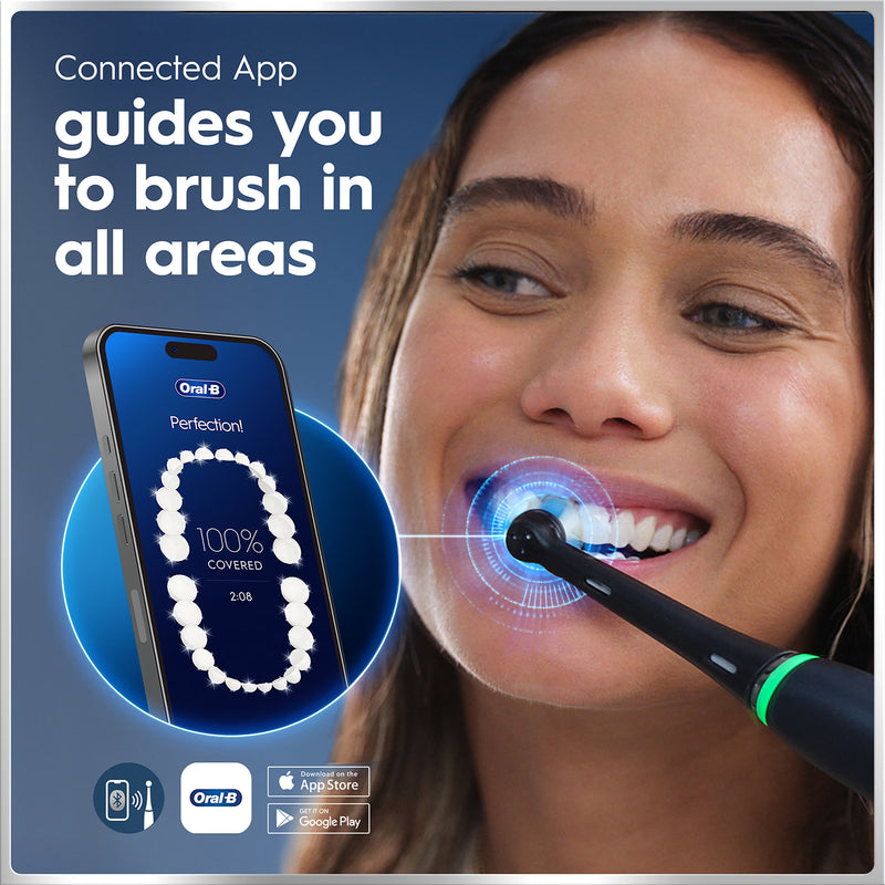 Oral-B iO 6 electric toothbrush black with travel case, UK version