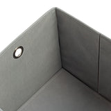 Argos Home woven linen storage boxes set of 4 grey 28cm, imported from the UK
