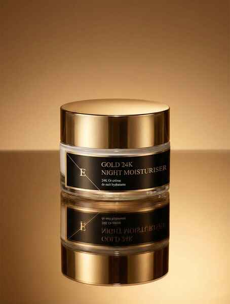 ErthSkin anti-wrinkle night moisturiser 24k gold 50ml - British product