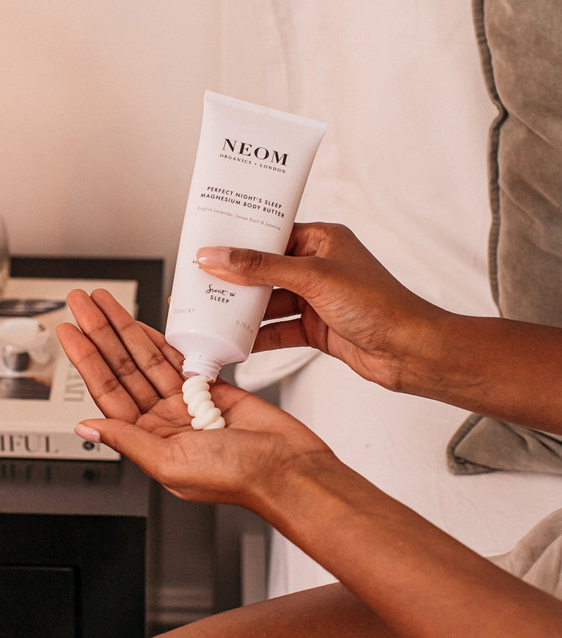 NEOM Perfect Night's Sleep Magnesium Body Butter 200ml, imported from the UK