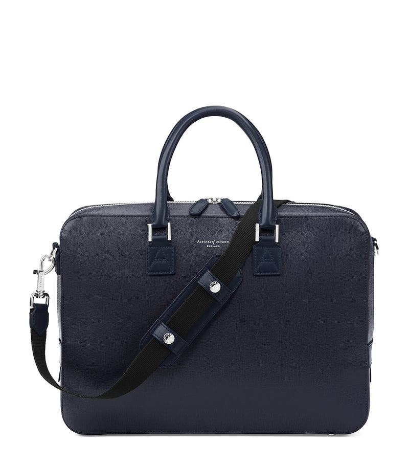 Aspinal of London leather Mount Street briefcase bag (British brand)