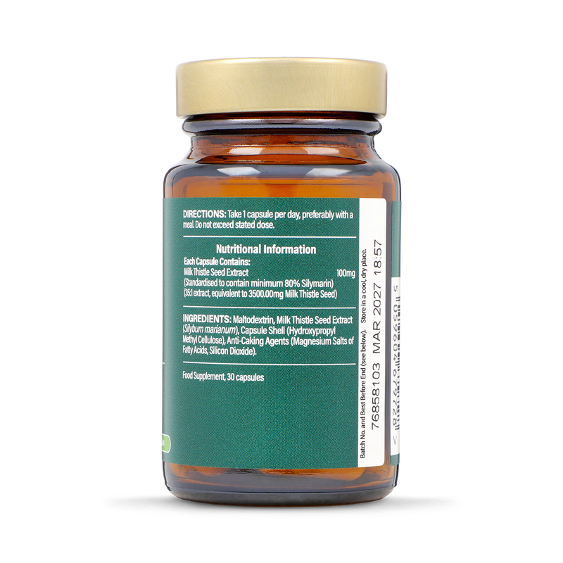 Holland & Barrett Milk Thistle Extract 30 Capsules, UK version