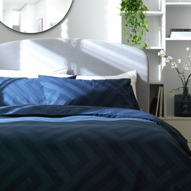 Argos Home bedding set Geo Navy single - British product