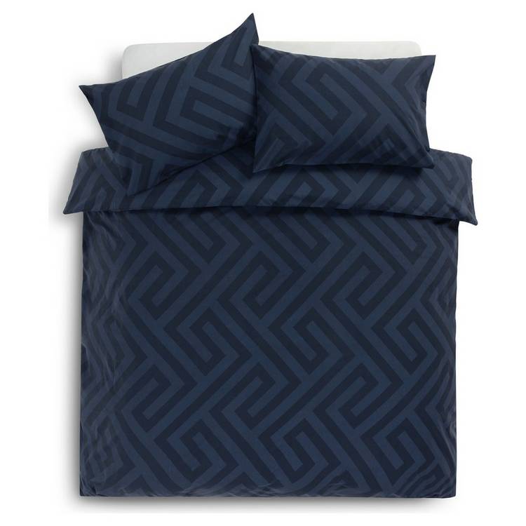 Argos Home bedding set Geo Navy single - British product