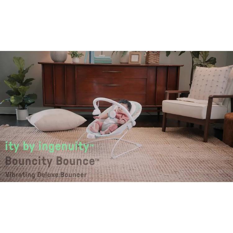 Ingenuity Bouncity Bounce Deluxe vibrating baby bouncer (British brand)