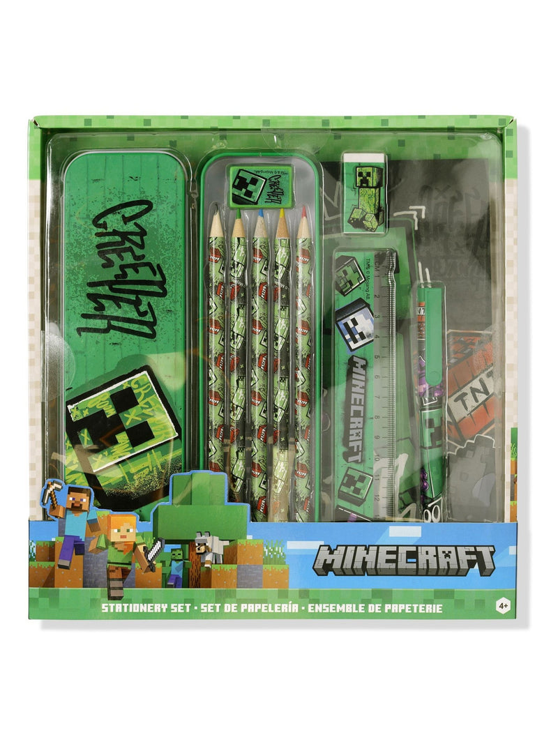 Peers Hardy Green Minecraft stationery set (British brand)