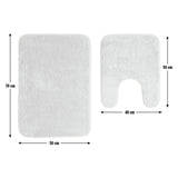 Argos Home Tufted Bath & Pedestal Mat Set - Powder Blue