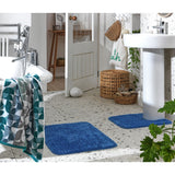 Argos Home Tufted Bath & Pedestal Mat Set - Powder Blue