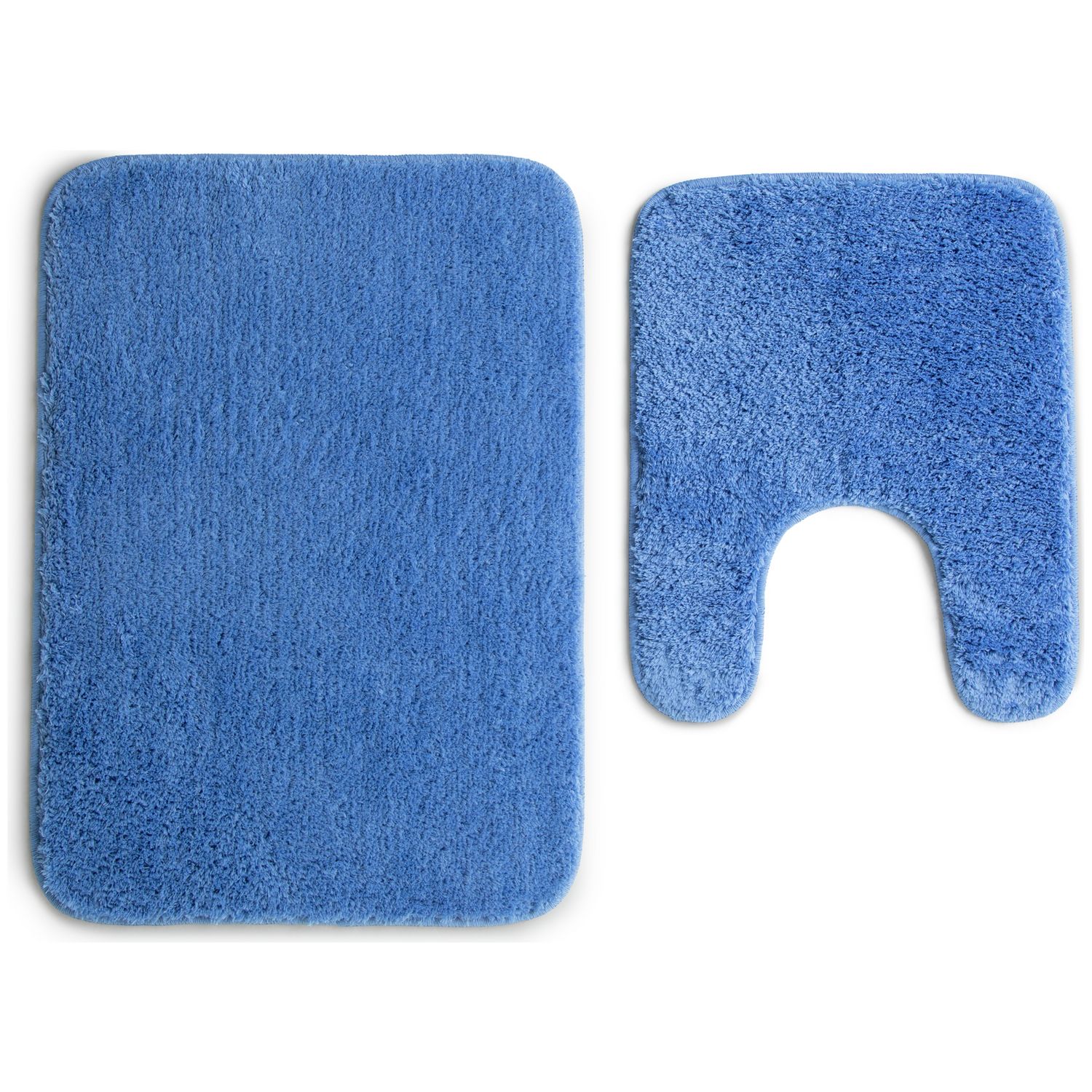 Argos Home Tufted Bath & Pedestal Mat Set - Powder Blue