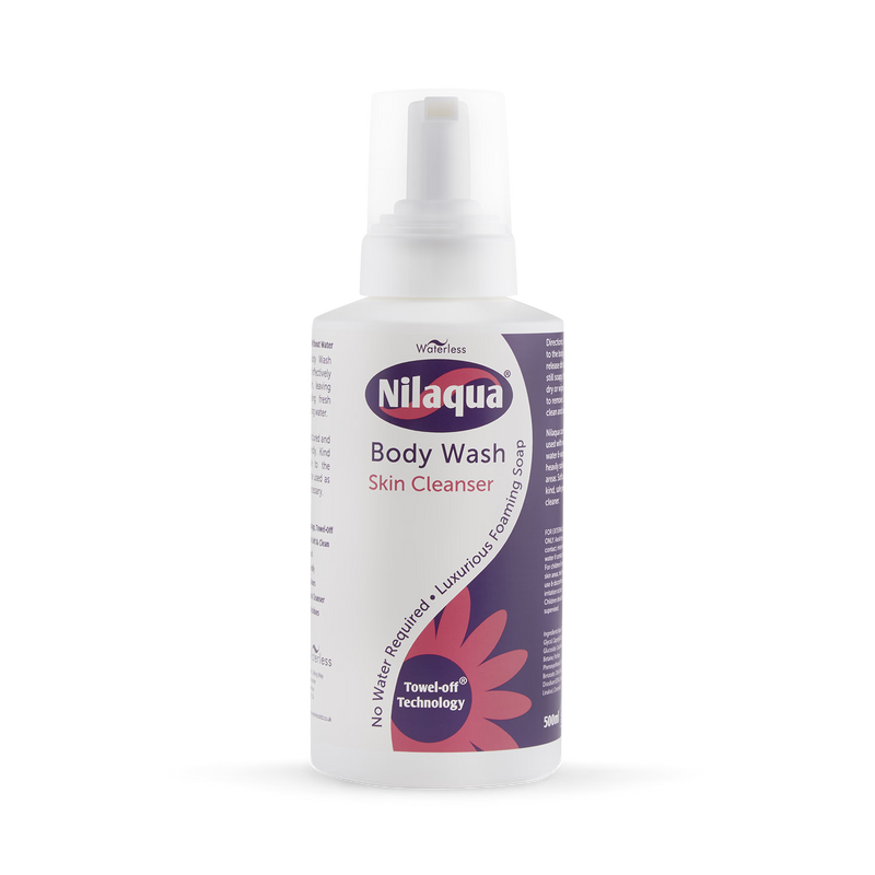 Nilaqua rinse free body wash foam 500ml, UK version